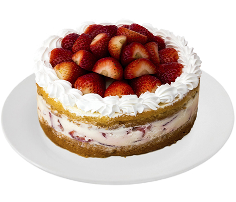 Pastel yogurth con fresas